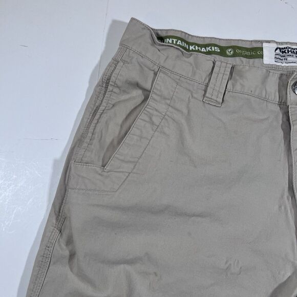 Mountain Khaki All Mountain Pants Organic Cotton Relaxed Fit Outdoor Men's 34x30 - Picture 10 of 14
